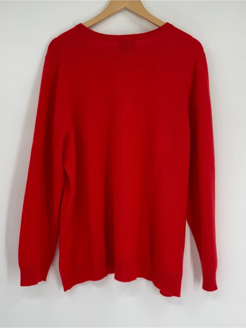 Charter Club Luxury 100% Cashmere Red Solid Knit CrewNeck Pullover Sweater 3X
